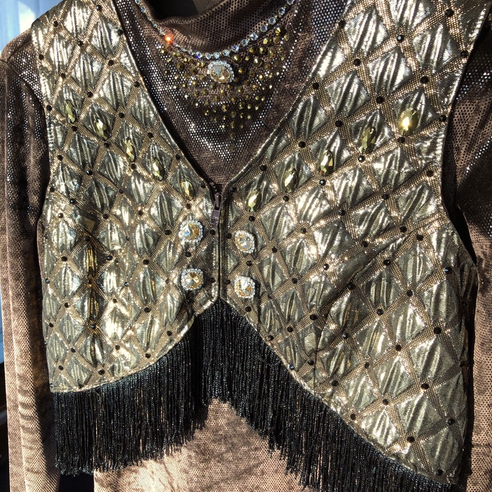 Equine show shirt and vest